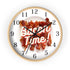 Bacon Clock, Bacon Lovers Wall Clock, Gift for Bacon lovers, gifts for him, gifts for her.