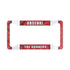 Arsenal License Plate Holder, Gunners gift Ideas, Free Shipping, Arsenal fan Gifts, Emirates, London Soccer Fan Gifts