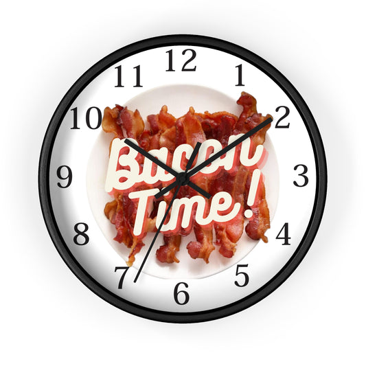 Bacon Clock, Bacon Lovers Wall Clock, Gift for Bacon lovers, gifts for him, gifts for her.